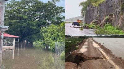 Inundaciones y derrumbes en carreteras en el departamento de Valle.