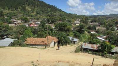 Panorámica del municipio de Trojes, en El Paraíso, fronterizo con Nicaragua.