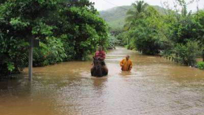 Las copiosas lluvias han provocado inundaciones en varias comunidades.