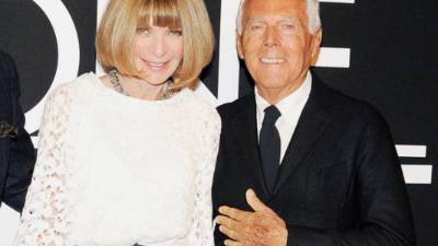 Anna Wintour no tuvo reparos en no asistir al desfile de Armani, de quien era muy cercana.