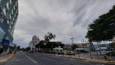Un día nublado en el centro de San Pedro Sula.
