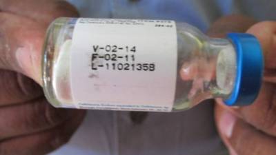 Entrega de medicamentos vencidos en hospital regional del Sur Choluteca. Foto ilustrativa con fecha de 19 Febrero de 2014.