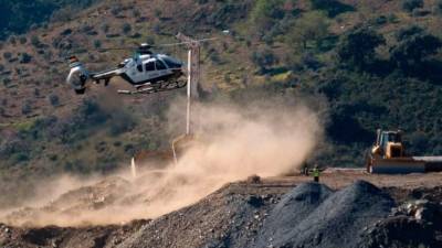 Julen Roselló cayó por el angosto pozo de 110 metros (360 pies) de profundidad el 13 de enero.