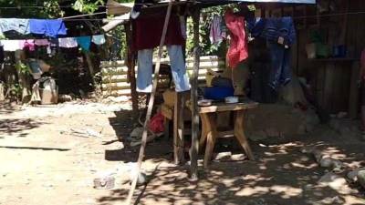 Vista de la vivienda donde está siendo velado el menor Kennet Kenneth Joel Alvarado .