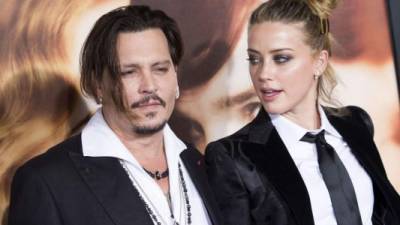 Johnny Depp y Amber Heard en una foto de archivo. Foto: AFP.