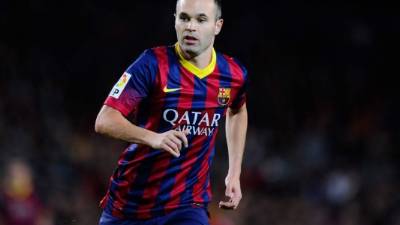 El jugador del Barcelona, Andrés Iniesta, triunfó como el 'Mejor Centrocampista Ofensivo de la Liga 2013/2014'.