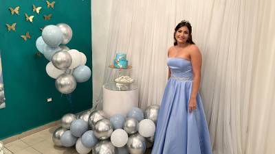 Daniela Alberto Lara vistió de Sara Riera Design