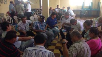 Los transportistas están reunidos en San Pedro Sula.