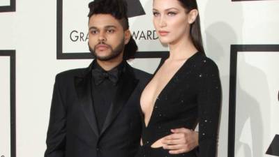 The Weeknd y Bella Hadid en una foto de archivo.