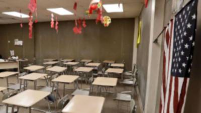 Fotografía de una escuela en Estados Unidos.