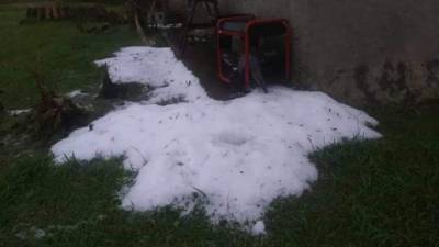 Algunos pobladores de la aldea El Carrizal asocian la tormenta de granizo con el fin del mundo.