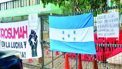 Protestas en el Colprosumah.