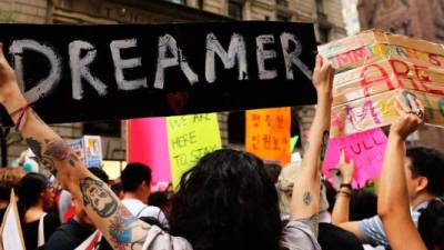 Los dreamers se han lanzado a las calles para exigir una ley que les de la residencia en EEUU.