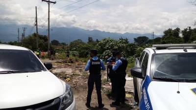 Agentes de la Policía llegaron a las colonias.