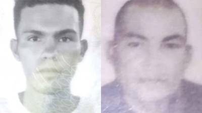 Fotografías en víctimas de Denis Isaí Oviedo y José Santos Benítez.