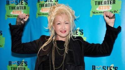 NEW YORK, NY - JANUARY 28: Recording artist Cyndi Lauper attends the 60th Annual GRAMMY Awards at Madison Square Garden on January 28, 2018 in New York City. Jamie McCarthy/Getty Images/AFP== FOR NEWSPAPERS, INTERNET, TELCOS & TELEVISION USE ONLY ==