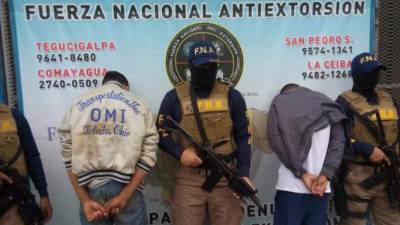 Imagen de los menores capturados por las autoridades hondureñas.