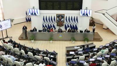 Vista del Parlamento de Nicaragua.