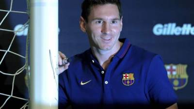 El delantero argentino del Barcelona, Lionel Messi, fue la imagen del nuevo acuerdo entre Gillette y el club azulgrana.