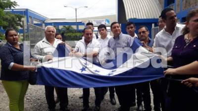 Momento en el que se entregaba el instituto.