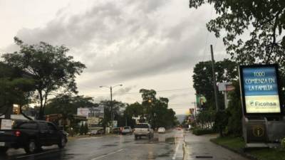 Lluvias leves se esperan este miércoles en la mayor parte del país.