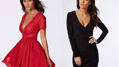 El vestido rojo y negro son dos prendas de vestir infalibles para llamar la atención.