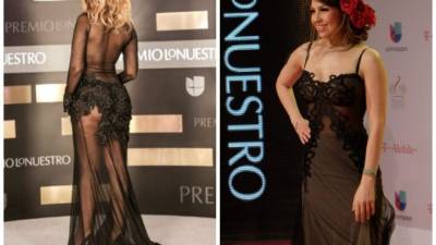 Ni Aleyda Ortiz ni Thalía se salvó de caer en la lista de las peores vestidas de Premio Lo Nuestro 2016.