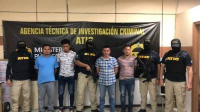 Los detenidos son Rudy Santos, Jesús Méndez, Nahún Ramírez y Justo Daniel Zapata