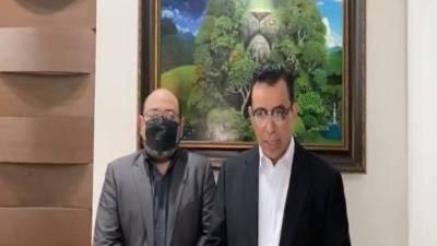 Hermes Ramírez y Félix Ávila, abogados de Juan Orlando Hernández.