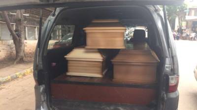 Los cuerpos de las tres personas asesinadas fueron llevados a Lepaterique.