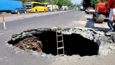 La zona fue cerrada y resguardada para evitar accidentes.