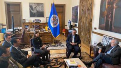 Personeros de la OEA y del Gobierno de Honduras tuvieron su primera reunión el 27 de diciembre pasado.