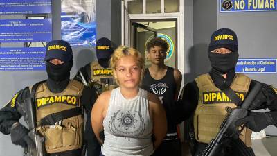 Los detenidos responden a los nombres de Diana Archaga y Selvin Gómez, ambos integrantes de la MS-13.
