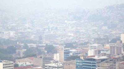 Contaminación en el cielo de Tegucigalpa, Honduras.