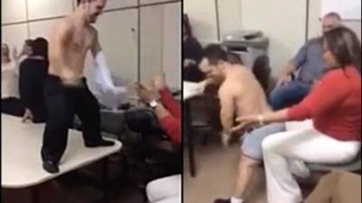 La fiesta tuvo lugar el 2 de setiembre en una sede del Departamento de Narcóticos en Sao Paulo.