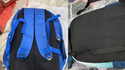 Vista de la mercadería decomisada en el Centro Logístico de la Portuaria Nacional de Puerto Cortés.