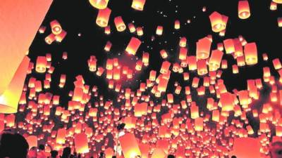 El hermoso festival es muy esperado.