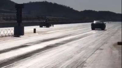 Pista de carretera donde falleció Jesús Francisco Sarrazin Lorh, “El Pirata”.