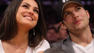 Los actores Ashton Kutcher y Mila Kunis.