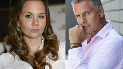 La actriz Michelle Vieth y su ex esposo Héctor Soberón.