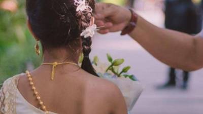 Fotografía de una infante en Irak.