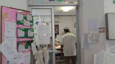 El pequeño Adalid Mejía cuando permanecía en el hospital Escuela de Tegucigalpa. Foto de archivo....