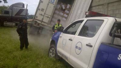 El furgón estaba lleno de camarones.