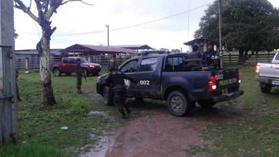 Una de las propiedades incautadas a Los Cachiros ayer viernes en el oriente de Honduras.