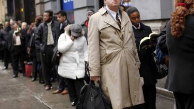 A la espera de una entrevista en Nueva York.