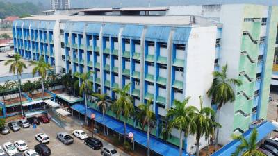 Toma aérea del hospital Mario Catarino Rivas, ubicado en la ciudad de San Pedro Sula.
