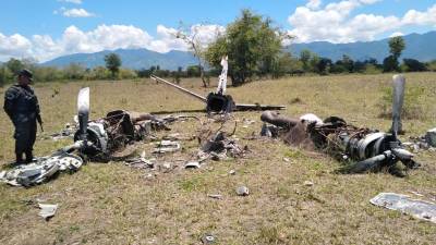 Foito de archivo de una narcoavioneta que cayó en territorio hondureño.