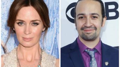 Los actores Emily Blunt y Lin Manuel Miranda. /Gettyimages
