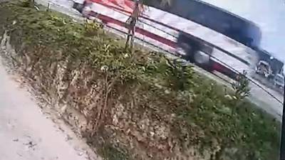 VIDEO: Últimos momentos de bus que provocó tragedia en Copán