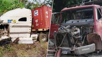 Tres pesados vehículos (dos tráileres y una volqueta) protagonizaron uno de los accidentes de tránsito más fatales en los últimos años en el país ayer, miércoles, en Trinidad, Copán.